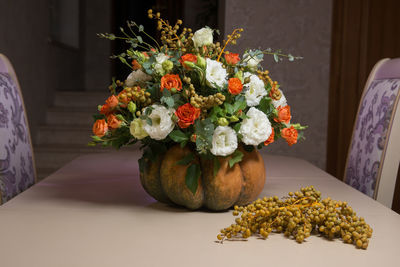 Close-up of potted plant on table