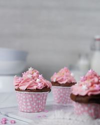 Close-up of cupcakes