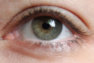 Close-up portrait of woman eye