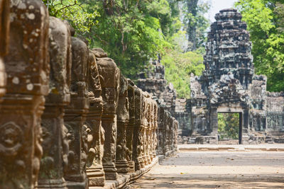 Old ruins of temple building