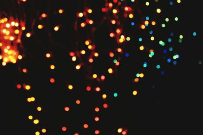 Defocused lights at night