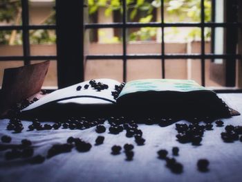 Close-up of cake on table