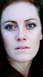 Close-up portrait of young woman