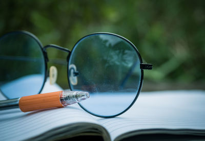 Close-up of glasses