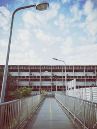 A pedestrian footbridge