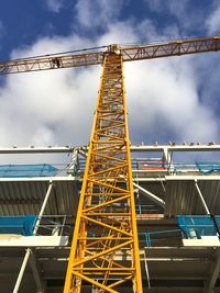 Low angle view of bridge against sky