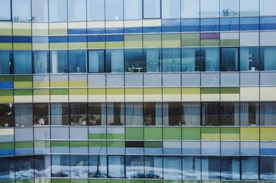 Full frame shot of glass building