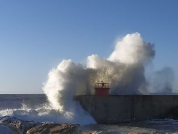 Panoramic view of sea against sky