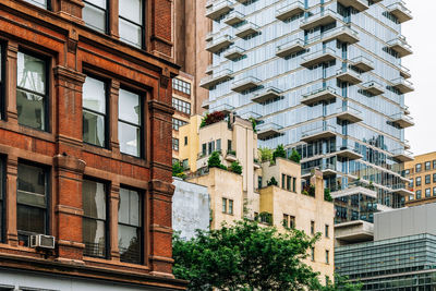 Low angle view of residential building