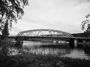 Bridge over river against sky