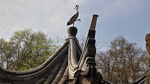 Low angle view of statue