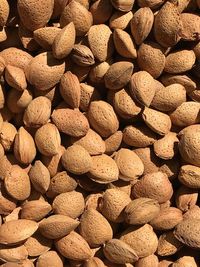 Full frame shot of almonds