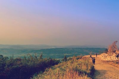 Scenic view of landscape against sky