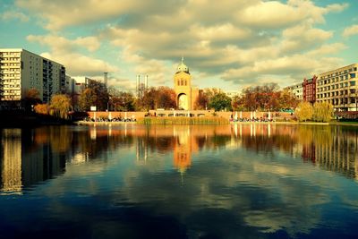 River with buildings in background