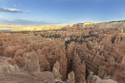 View of rock formations