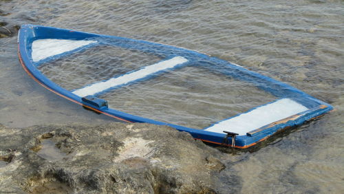 High angle view of swimming pool