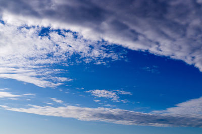 Low angle view of clouds in sky