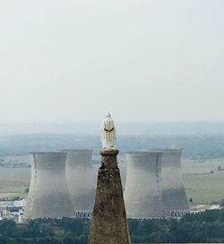 View of sea with buildings in background