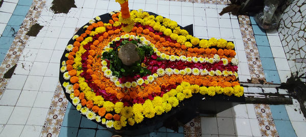 The body of devo ke dev mahadev decorated with various colors