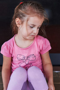 Cute girl sitting