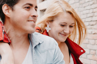 Portrait of a smiling young couple