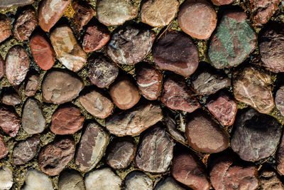 Full frame shot of logs