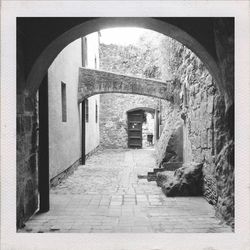 Corridor of historic building