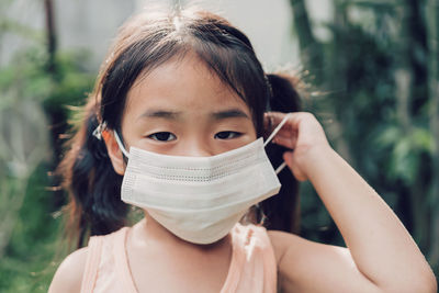 Close-up portrait of a girl