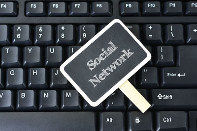 Close-up of computer keyboard