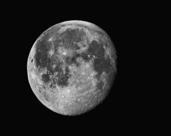 Low angle view of moon in sky