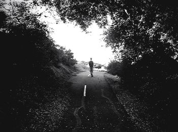 People walking on road