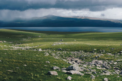 Scenic view of landscape against sky