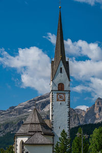 Low angle view of traditional building against sky