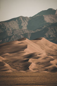 Great sand dunes national park, sand, dunes, mountain range