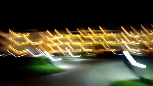 Low angle view of illuminated building