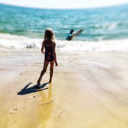 People enjoying at beach