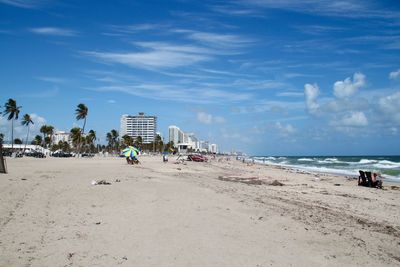 Scenic view of beach