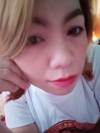 Close-up portrait of cute girl