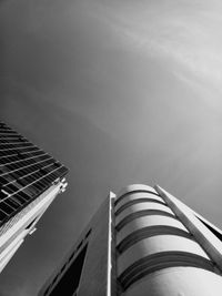 Low angle view of modern building against sky