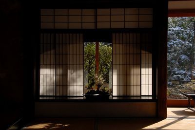 Snowy morning of kodaiji temple, kyoto higashiyama district