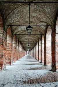 Empty corridor of building