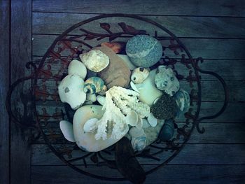 Close-up of food on table