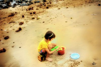 Child on beach