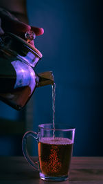 Close-up of drink on table