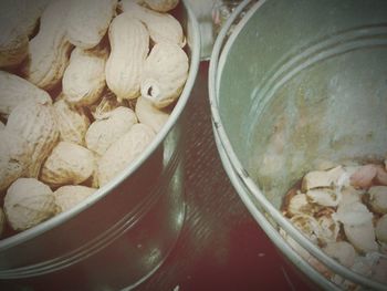 Close-up of food on table