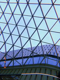 Low angle view of skylight