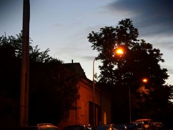 City street at night