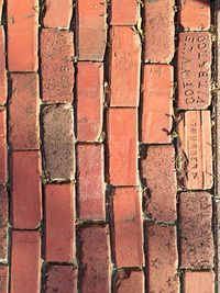 Full frame shot of brick wall