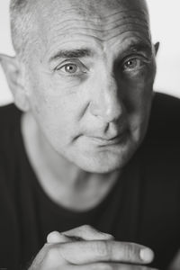 Portrait of man at home