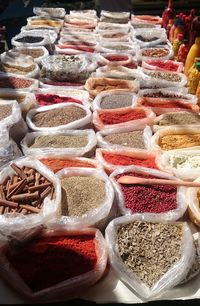 Various vegetables for sale in market